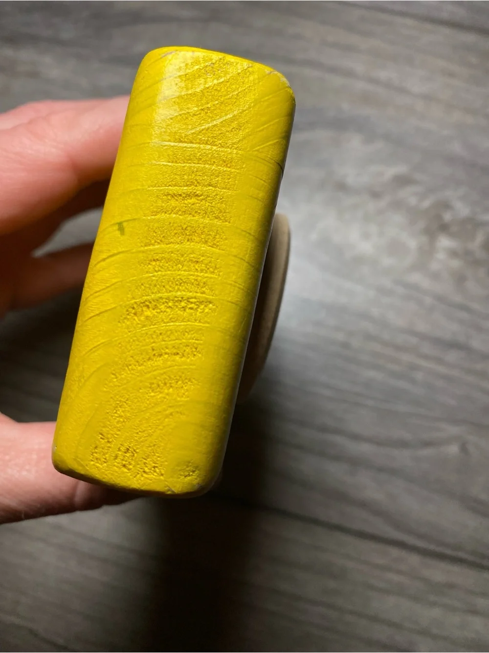EUC Yellow Wooden Toy Camera - Kids Role Play Camera Waldorf Montessori